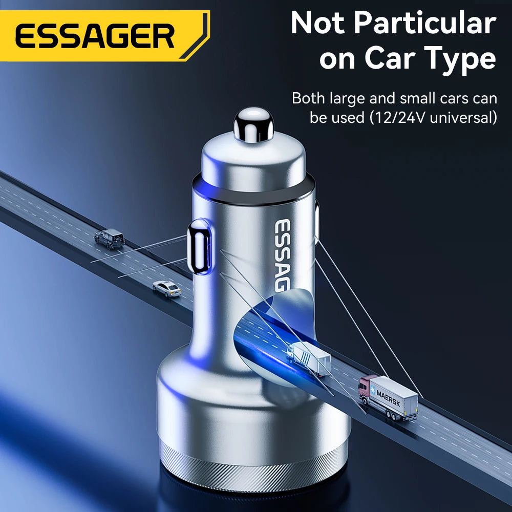 Essager 80W USB C Auto Ladegerät Schnellladung