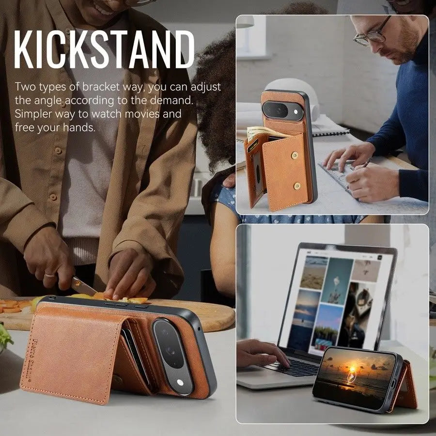 Magnetische Leder Wallet Hülle für Google Pixel 10