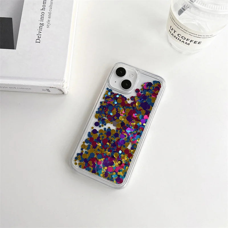 Glitzernde Flüssighülle für iPhone 17 Pro Max