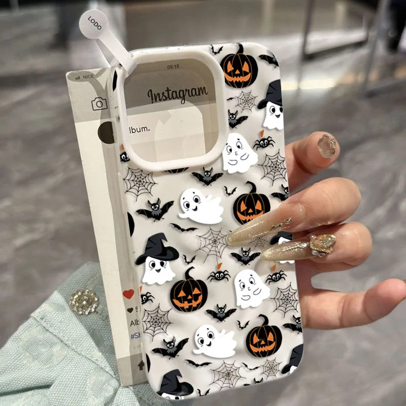 Halloween Handyhülle Kürbis Geist Fledermaus iPhone