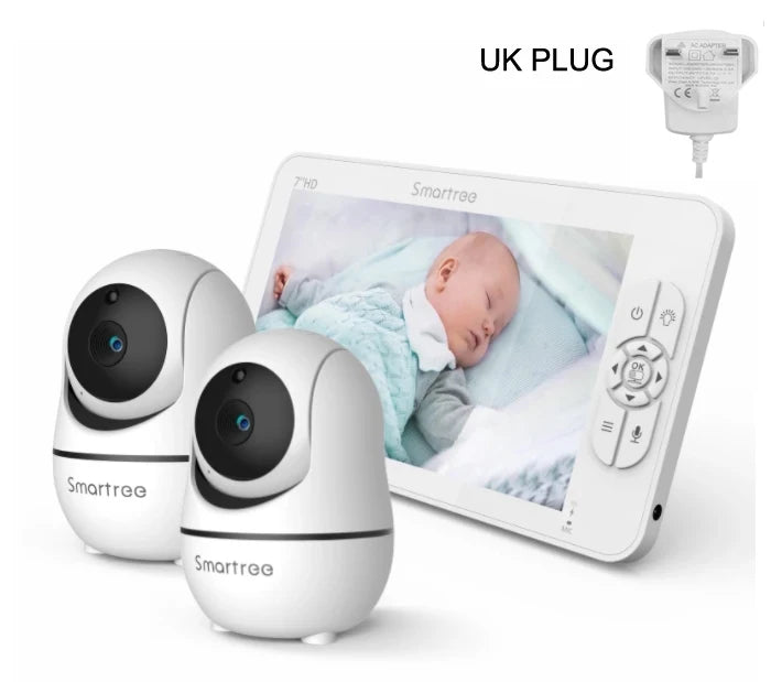 7" HD Video Baby Monitor with 2 Cameras and Zoom