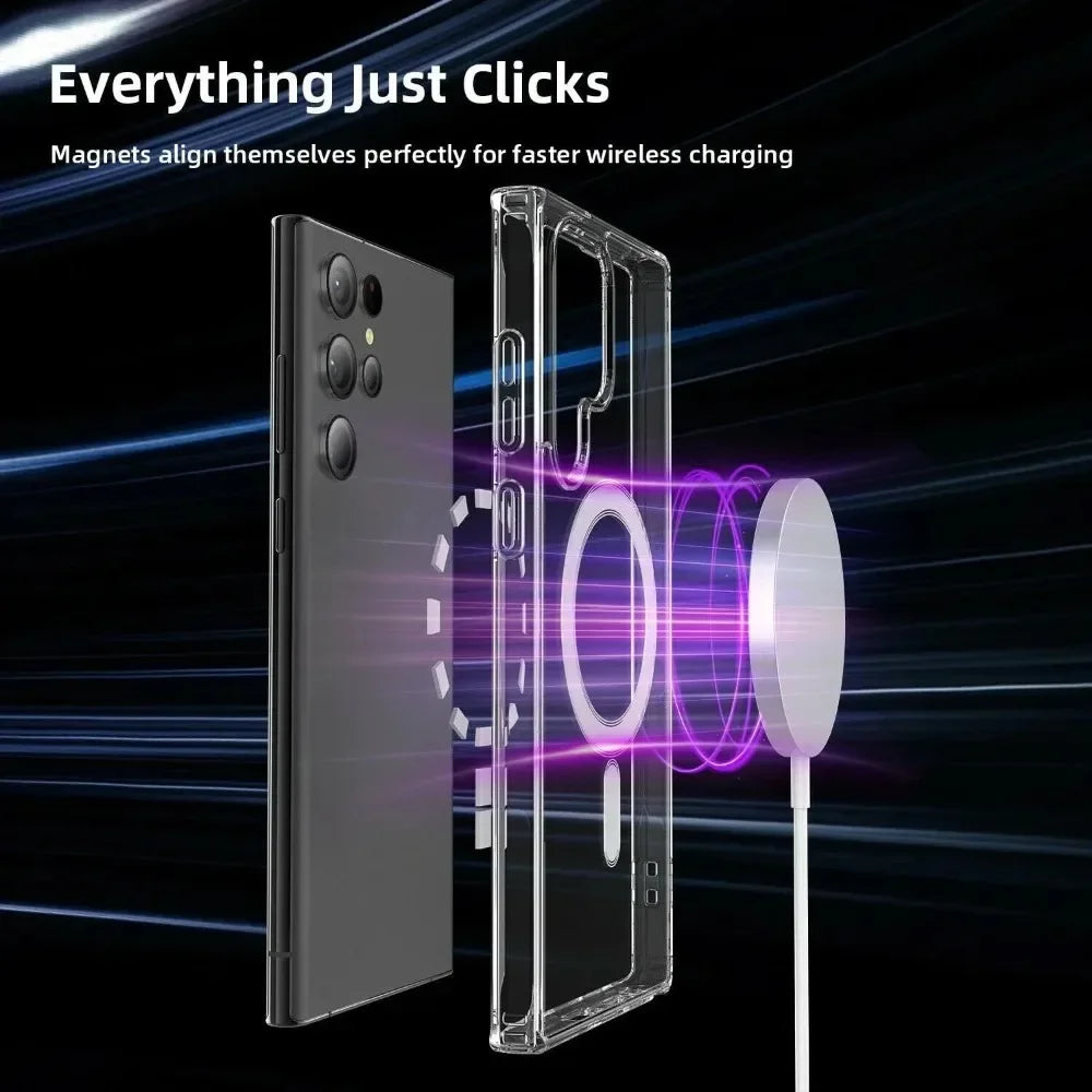 Magnetische Magsafe Hülle für Samsung Galaxy Modelle