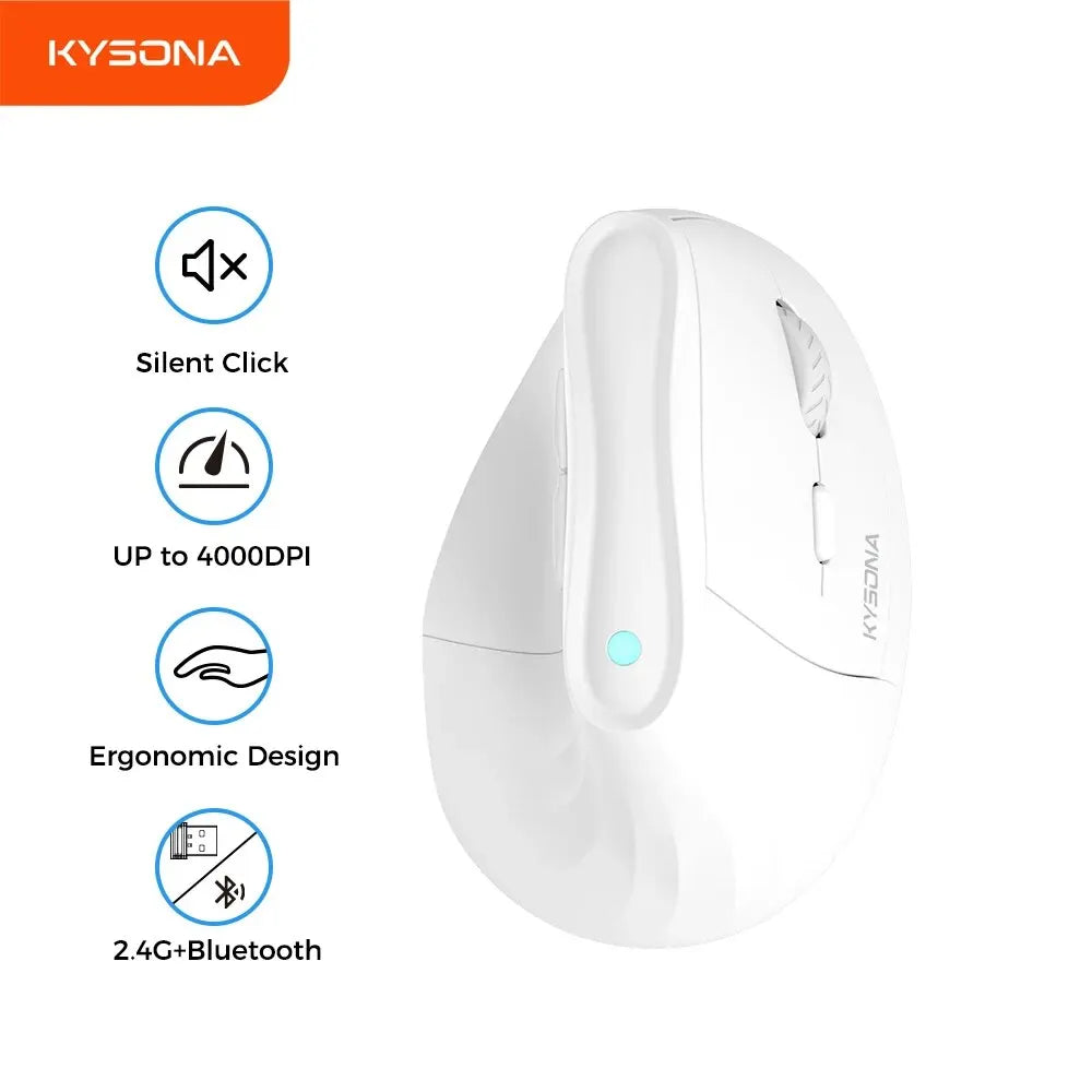 Vertikale ergonomische Bluetooth Maus mit 4000 DPI