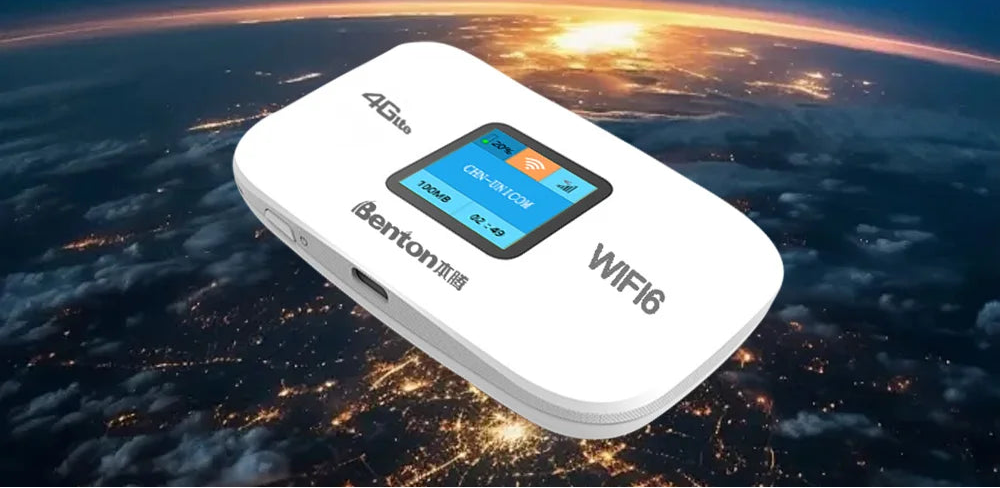 Tragbarer 4G LTE WiFi6 Router für Reisen