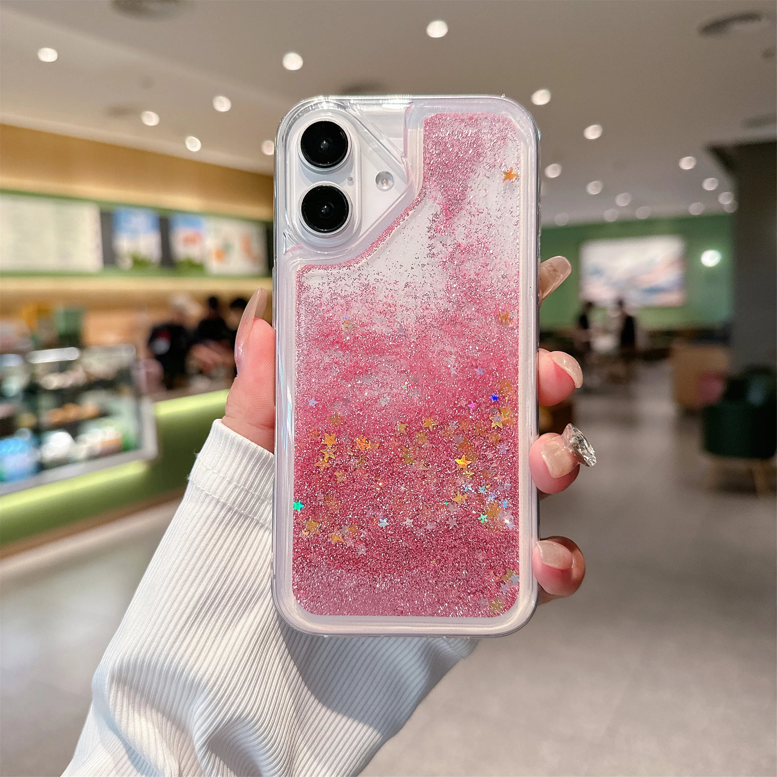 Glitzernde Treibsand-Hülle für iPhone 17 Serie Softcase