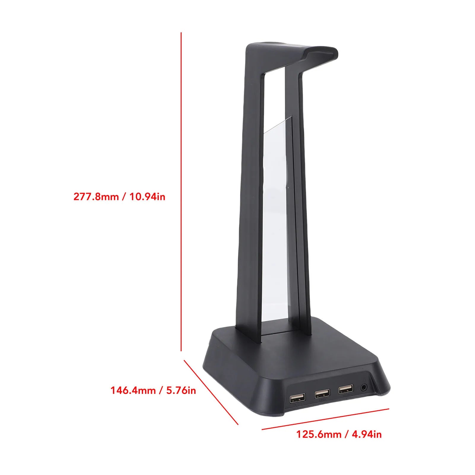 Multifunktionaler GRGB Gaming Headset Ständer Multifunktional – Beleuchtete Kopfhörer Halterung mit USB Hubaming Headset Ständer RGB