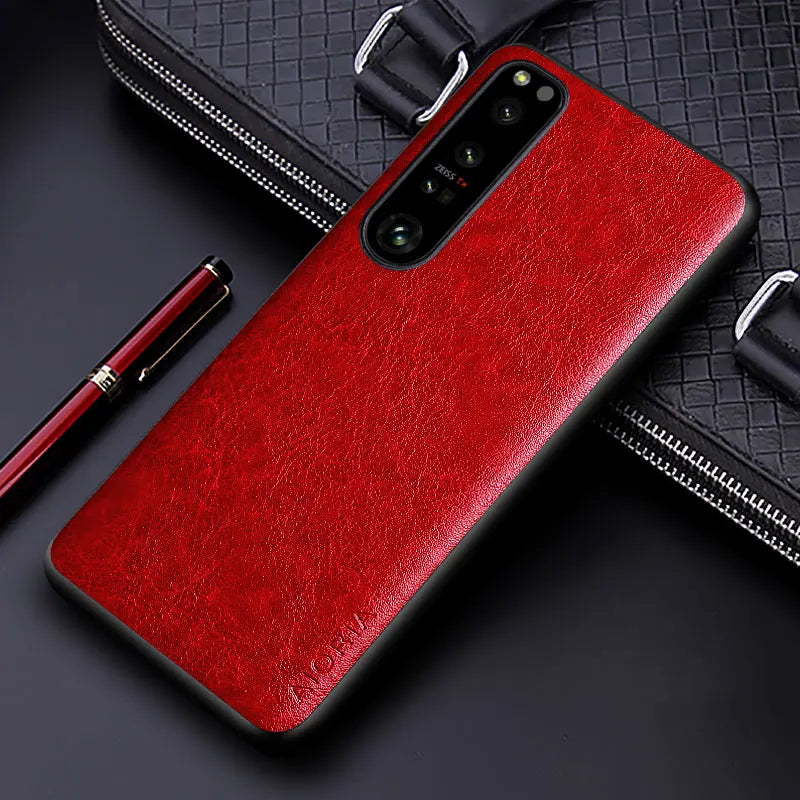 Luxuriöse PU-Lederhülle Sony Xperia