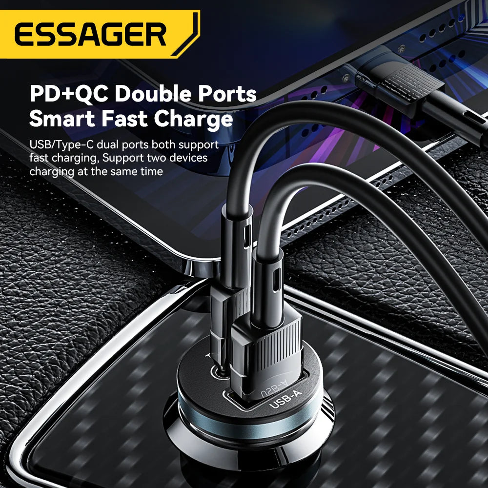 Essager 30W USB-C Autoladegerät Schnellladung Typ C