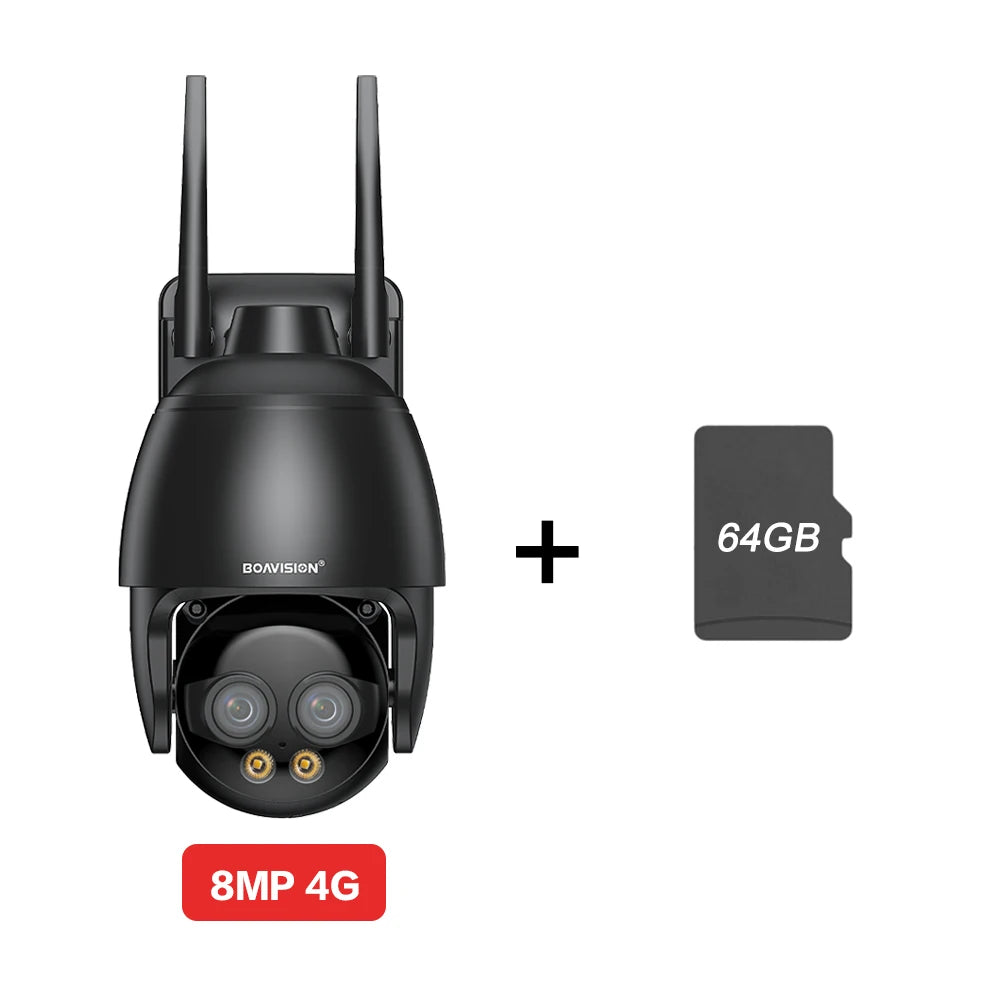 8MP Dual-Lens WLAN/4G/POE Kamera mit Auto-Tracking