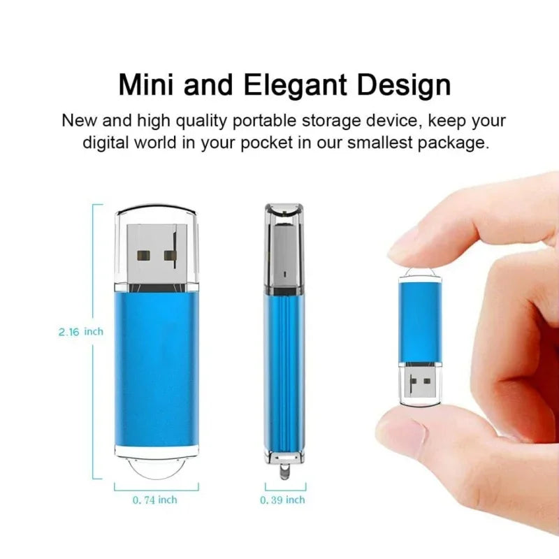 Niedlicher USB 2.0 Mini-Stick 4–64GB mit Logo