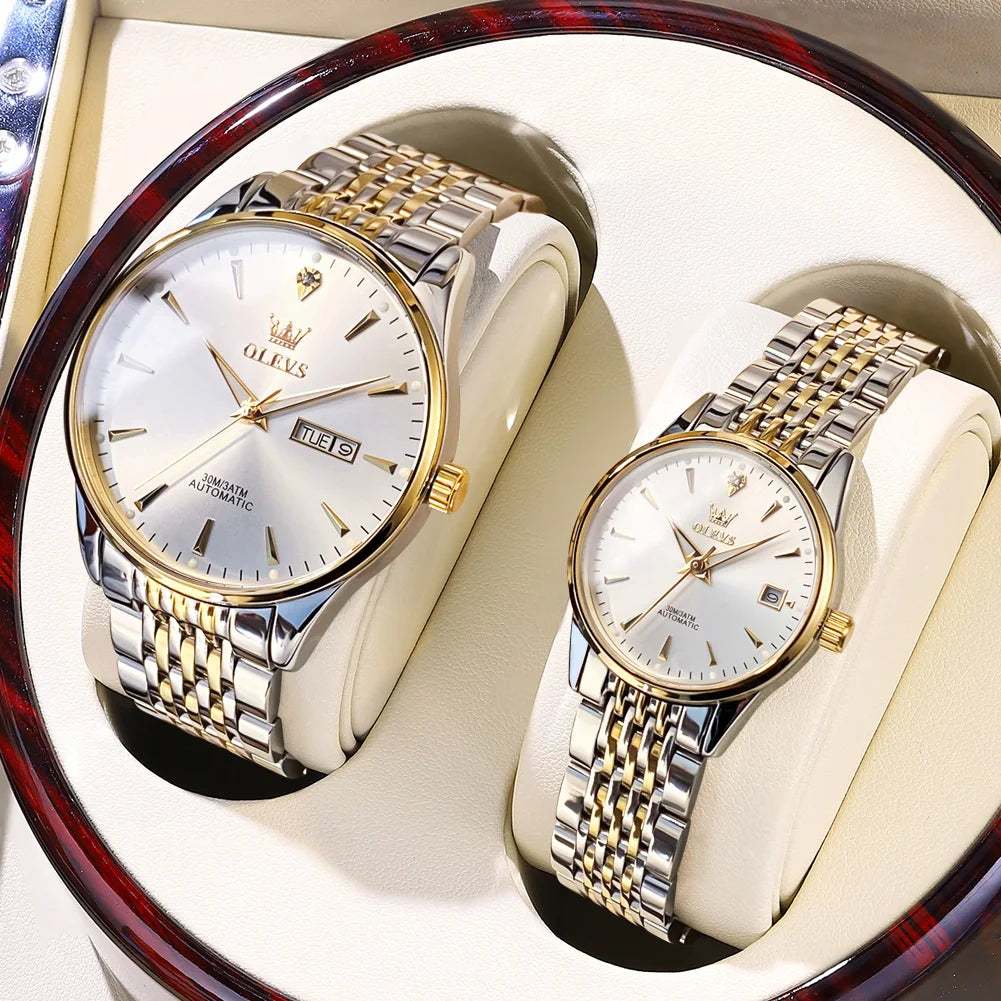 Automatische Paar-Uhr – Lässige Mechanische Uhr für Ihn & Sie