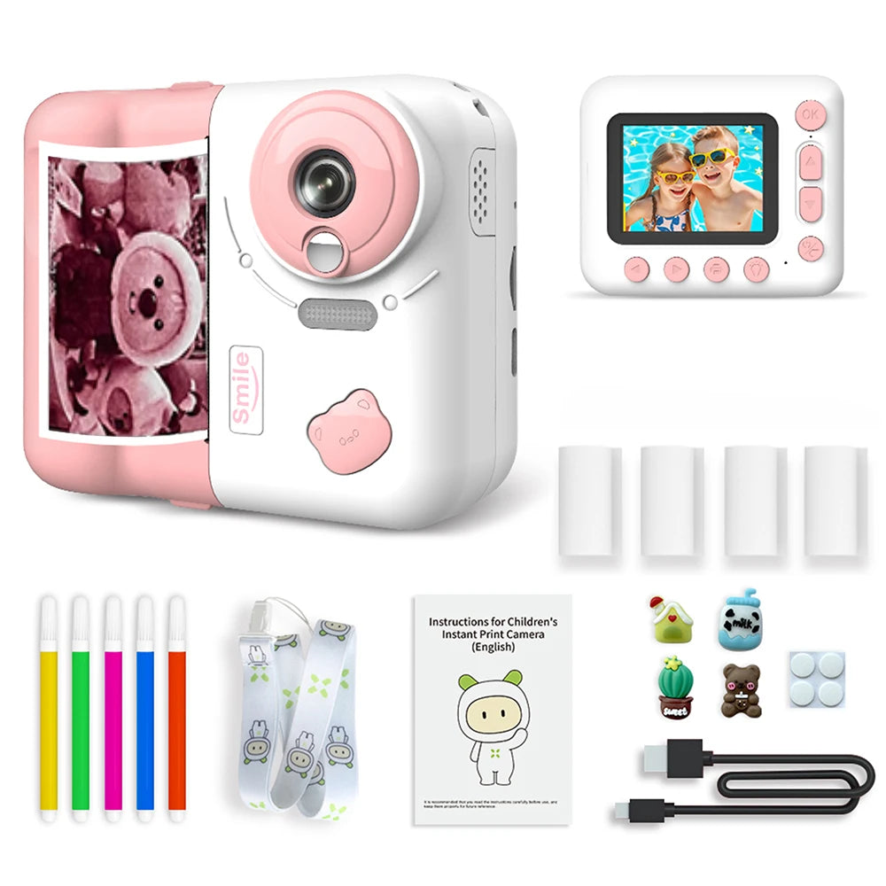Kinderkamera Sofortbild Digitalkamera 1080P 32GB