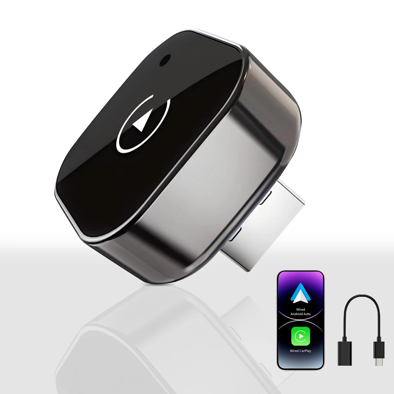 Pionray 2-in-1 Wireless CarPlay & Android Adapter
