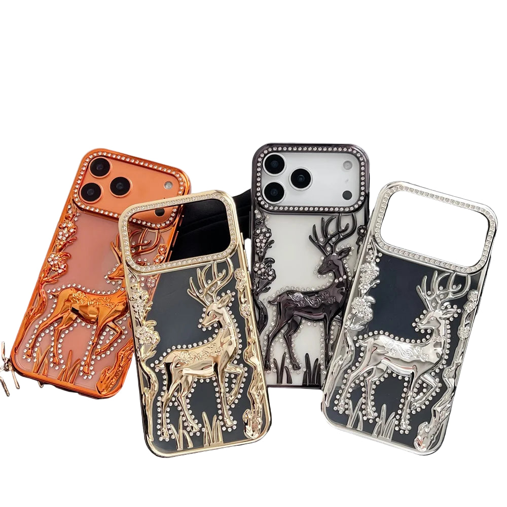 Glitzer Strass Blumen Handyhülle für iPhone 17