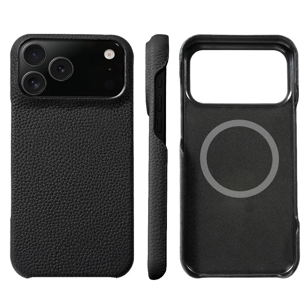 Luxus Lederhülle für iPhone 17 mit MagSafe Schutz