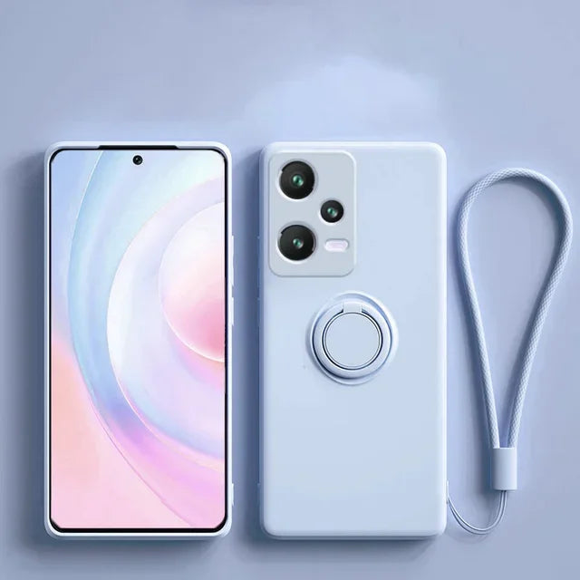 Silikonhülle mit Ring für Xiaomi & Redmi