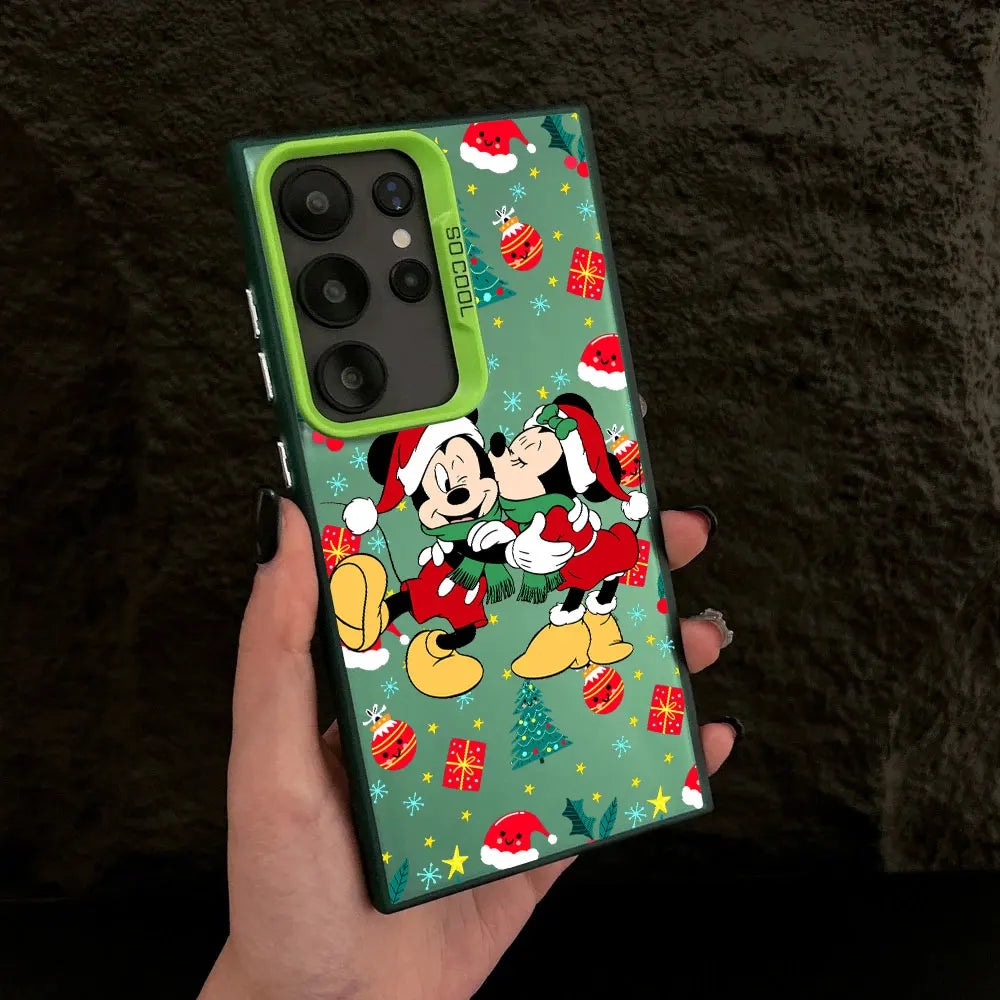 Mickey Minnie Weihnachts Handyhülle für Samsung S25