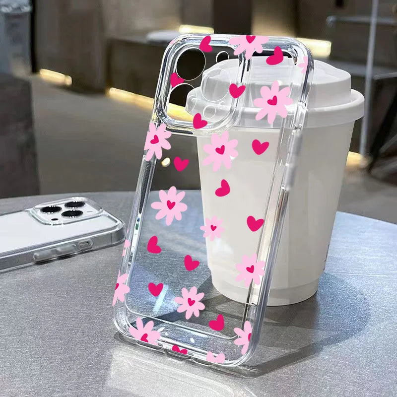 Blumen-Silikonhülle für Xiaomi & POCO Modelle