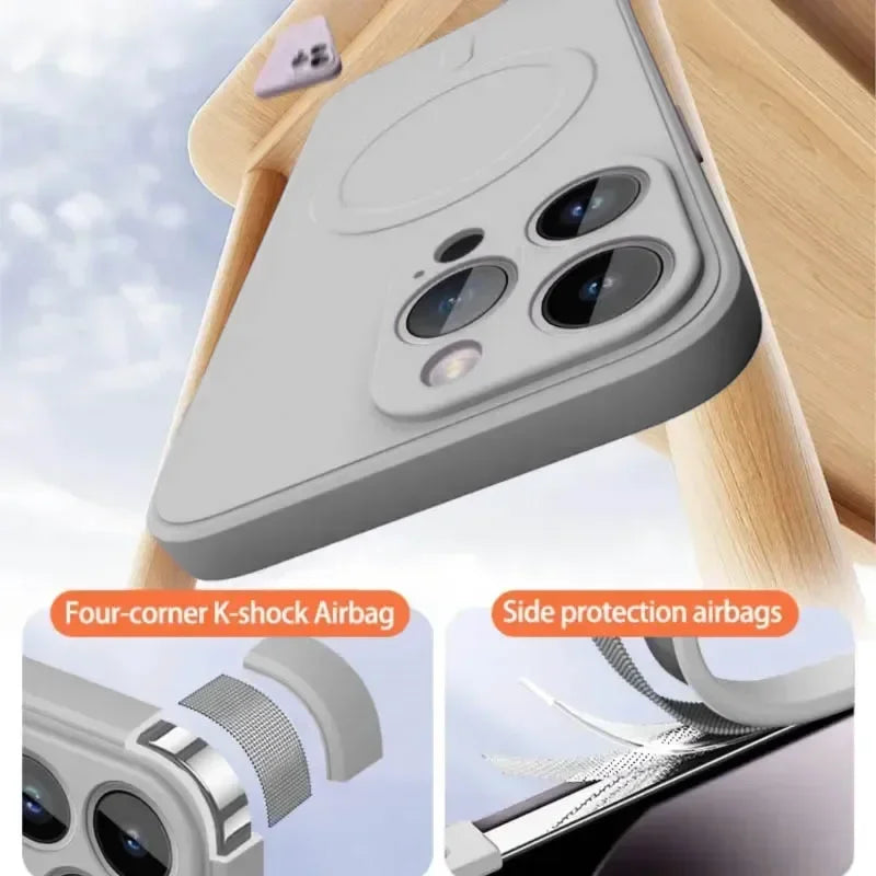 Luxus MagSafe Silikonhülle iPhone