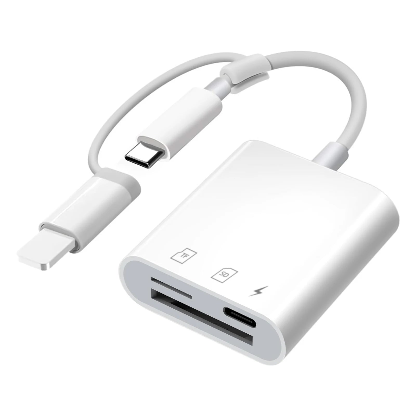 Universeller TF SD Kartenleser für iPhone & Typ C