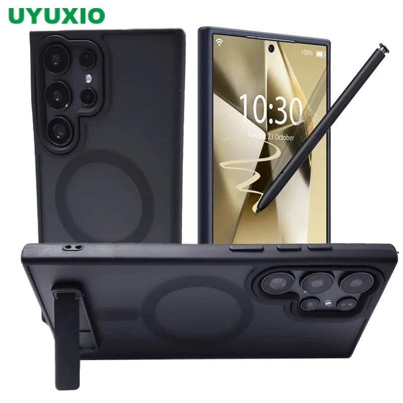 Magnetische Handyhülle mit Ständer für Galaxy S25