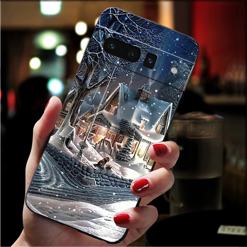 Winter TPU Hülle für Google Pixel 8 9 und 10 Schutz und Design