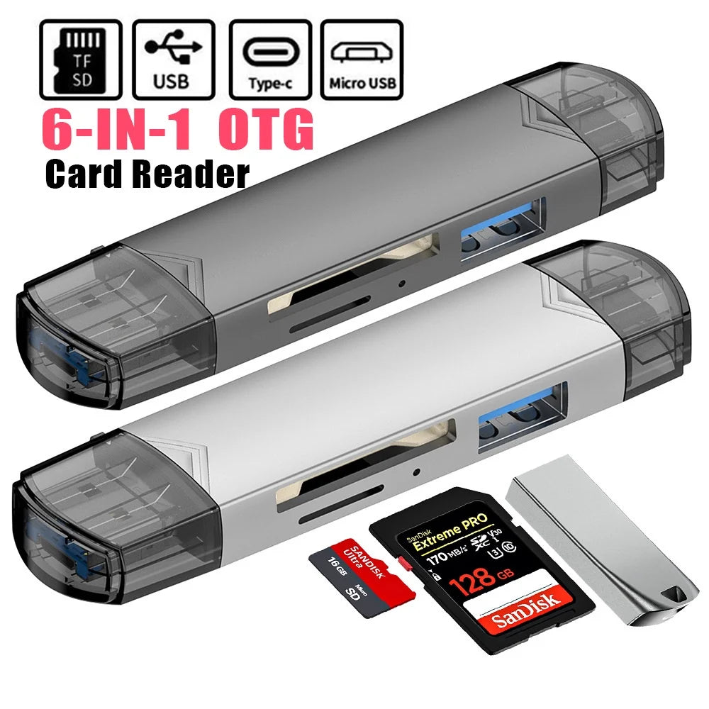7-in-1 OTG Typ-C SD TF Kartenleser USB 3.0 Adapter