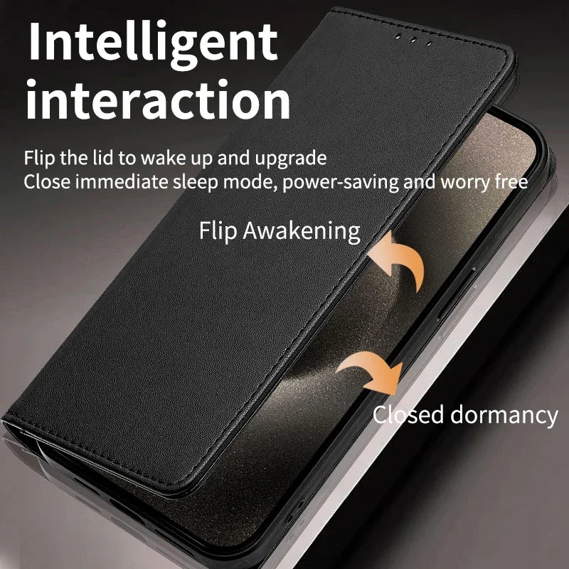 Luxus Lederhülle mit Kartenfach Xiaomi