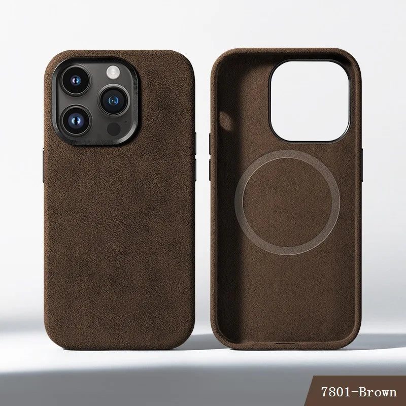 Alcantara Lederhülle für iPhone 17 Pro Max