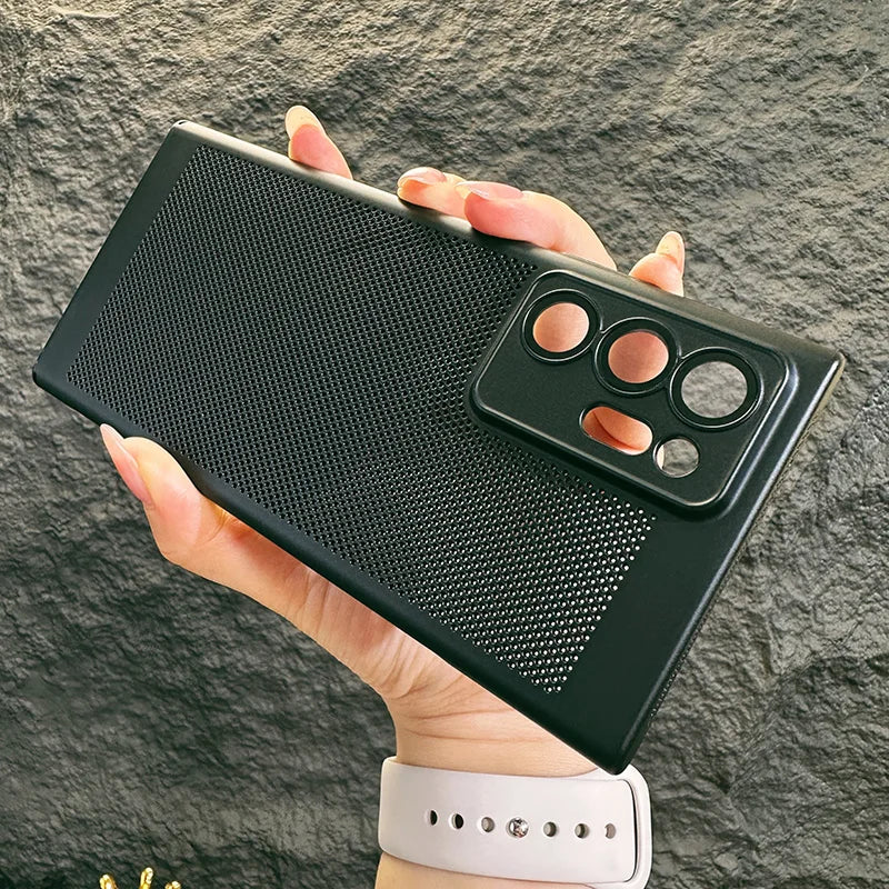 Aushöhlen Mesh Hülle für Samsung S23 S24 S25