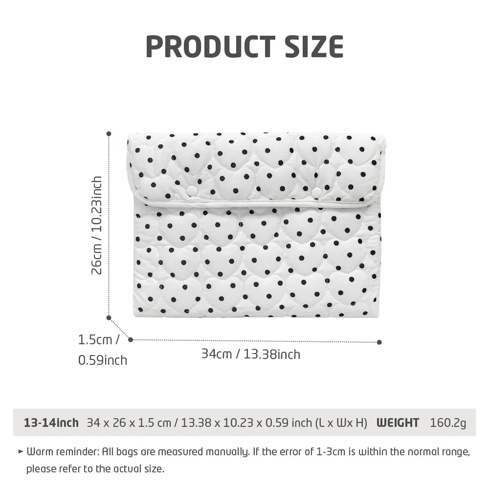 Koreanische Punkte Laptop-Tasche 13–14 Zoll