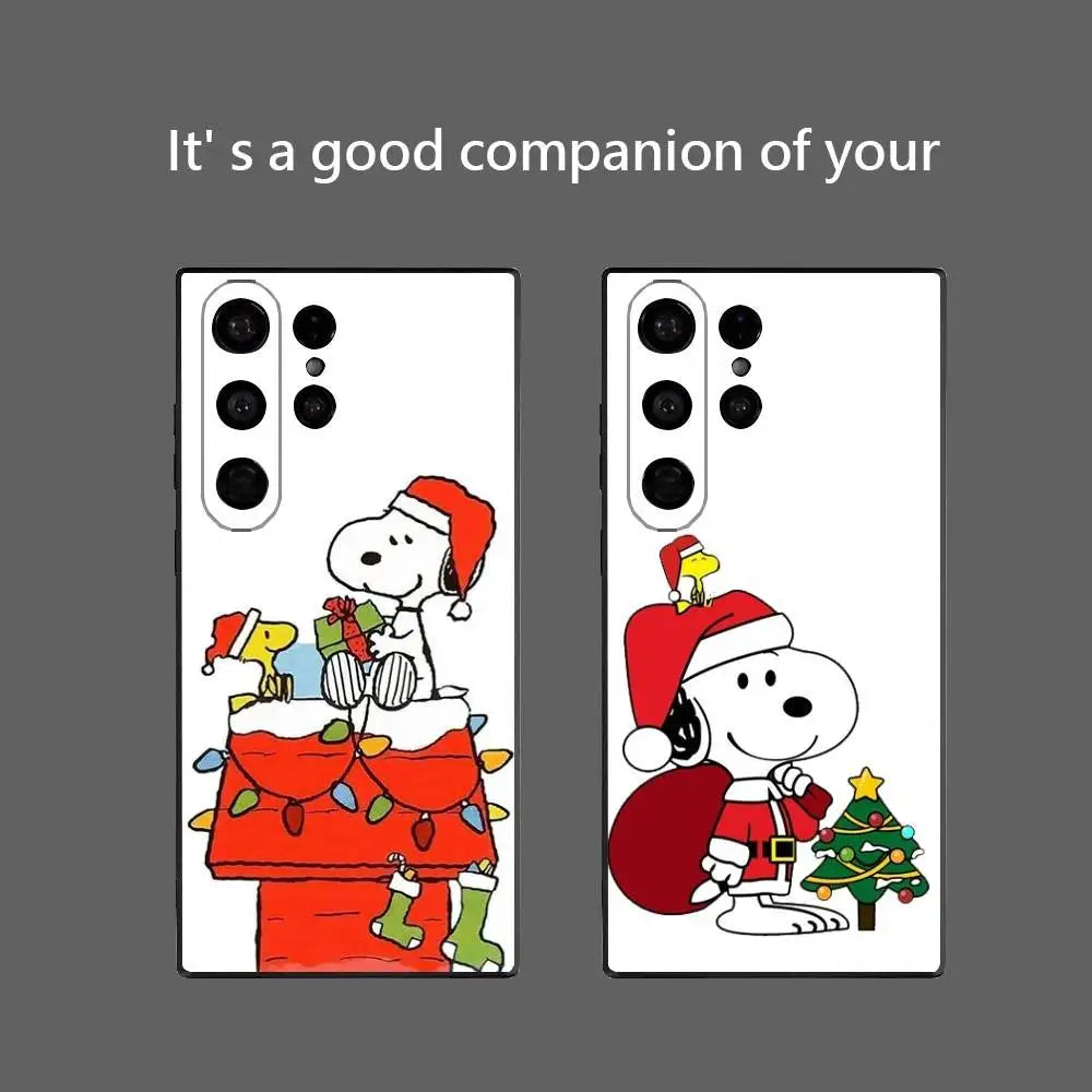 Cartoon Snoopy Weihnachts Handyhülle für Samsung S25