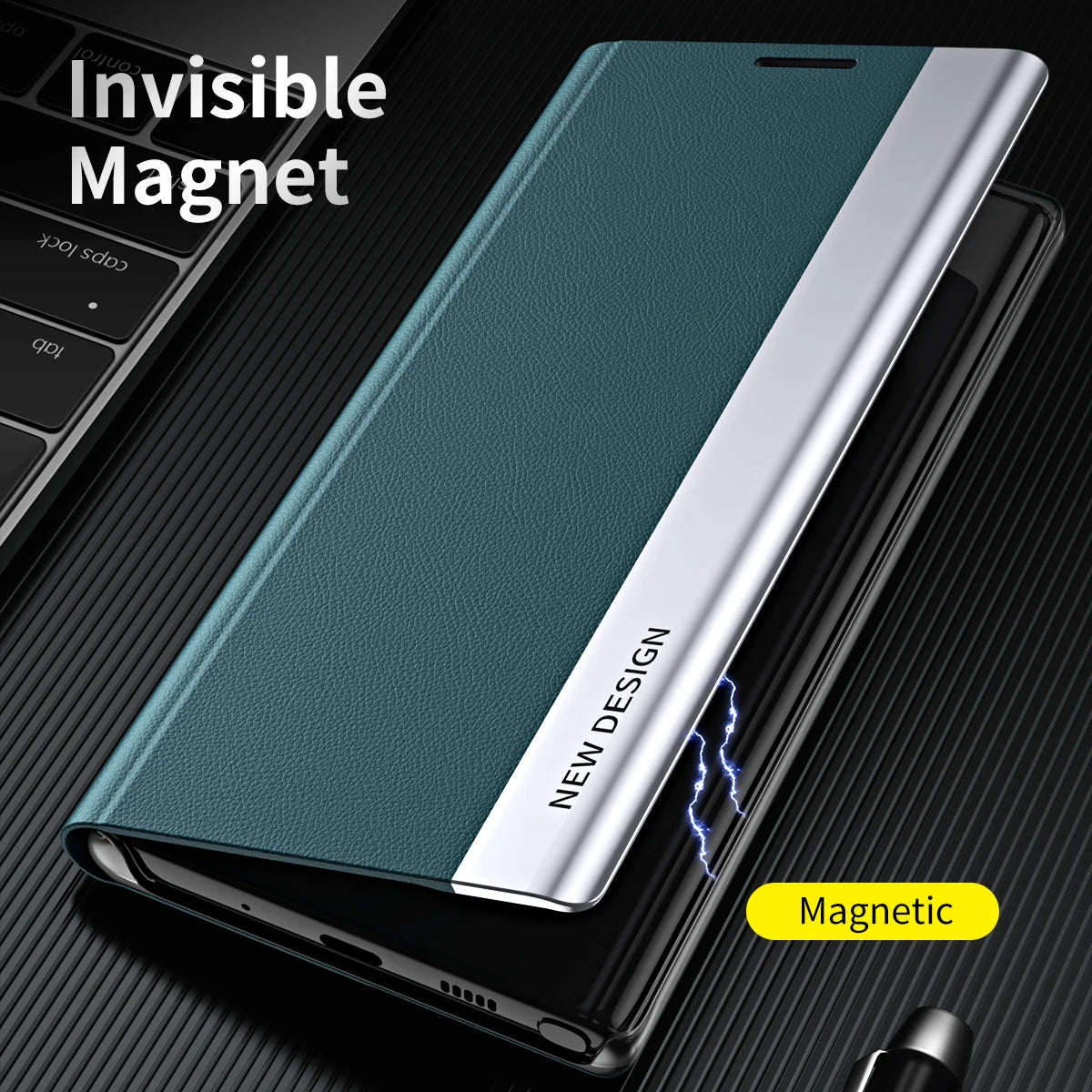 Luxuriöse Leder Wallet Hülle für Samsung Galaxy S10 bis S25