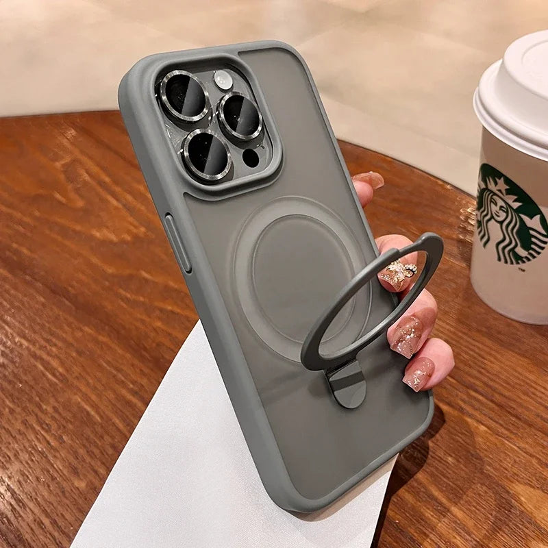 Luxuriöse Magsafe Ladehülle iPhone 11–15