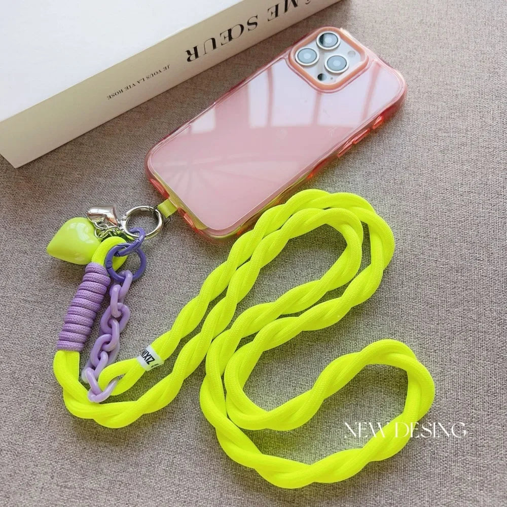 Universelles Handy-Lanyard mit Herz Anhänger Damen
