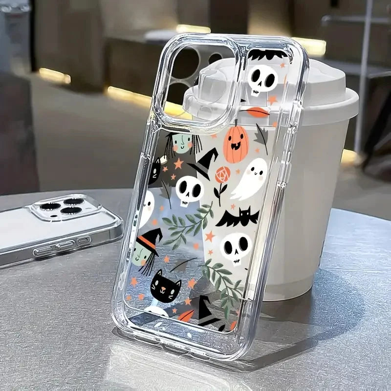 Halloween Hülle Transparent für Galaxy S25 Plus