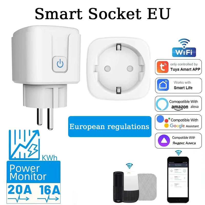 Smart Wi-Fi socket with timer &amp; energy measurement