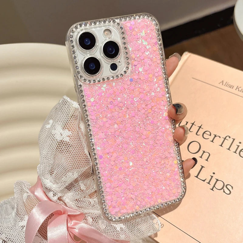 Fashion Glitzer Bling Diamant Hülle für Samsung S25