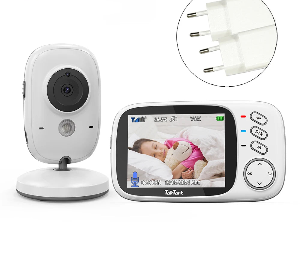 3,2-Zoll Baby Monitor mit Nachtlicht & Musik