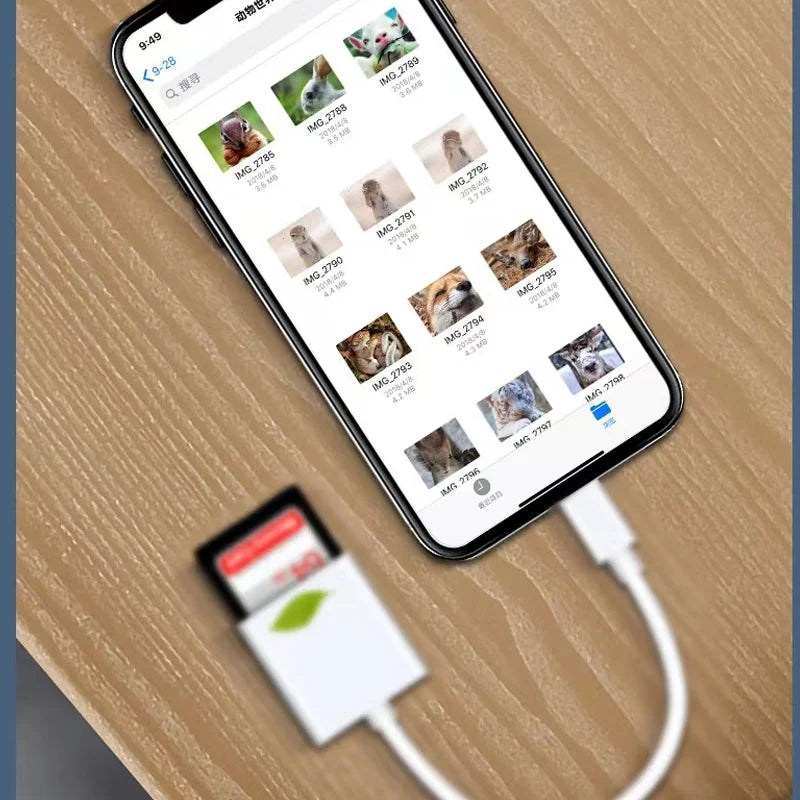 SD TF Kartenleser USB für iPhone & Samsung