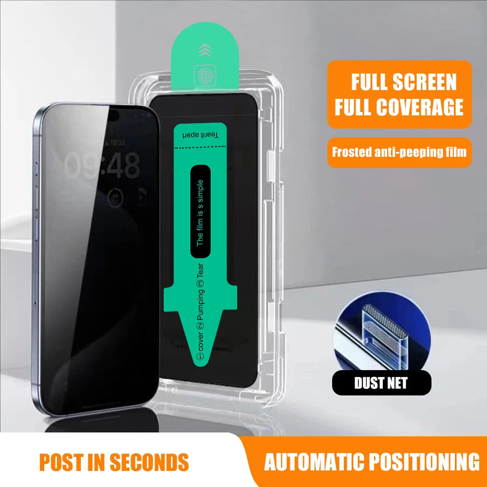 5er Set Mattes Anti-Spy Panzerglas für iPhone 17 Pro Max