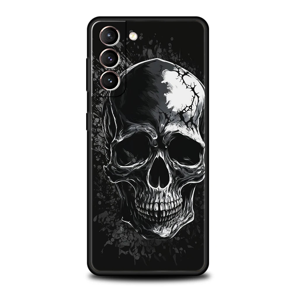 Schädel Handyhülle Schwarz Für Samsung Galaxy