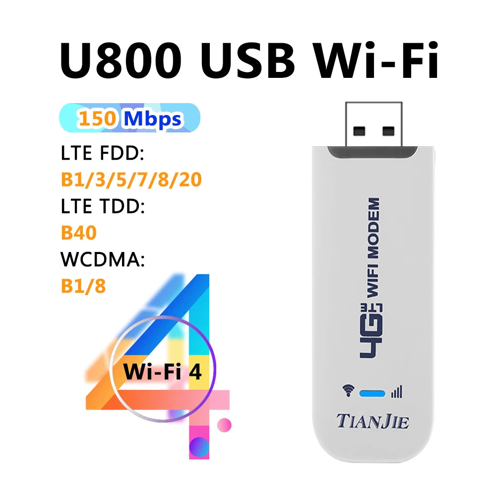 Mobiler 4G LTE WiFi 6 Router mit 3000mAh Akku