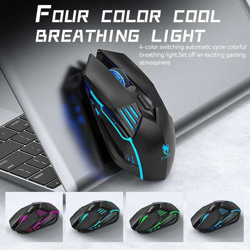 RGB Gaming-Maus 6D, Bluetooth, 2,4G, kabelgebunden