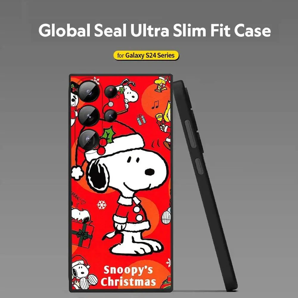 Cartoon Snoopy Weihnachts Handyhülle für Samsung S25
