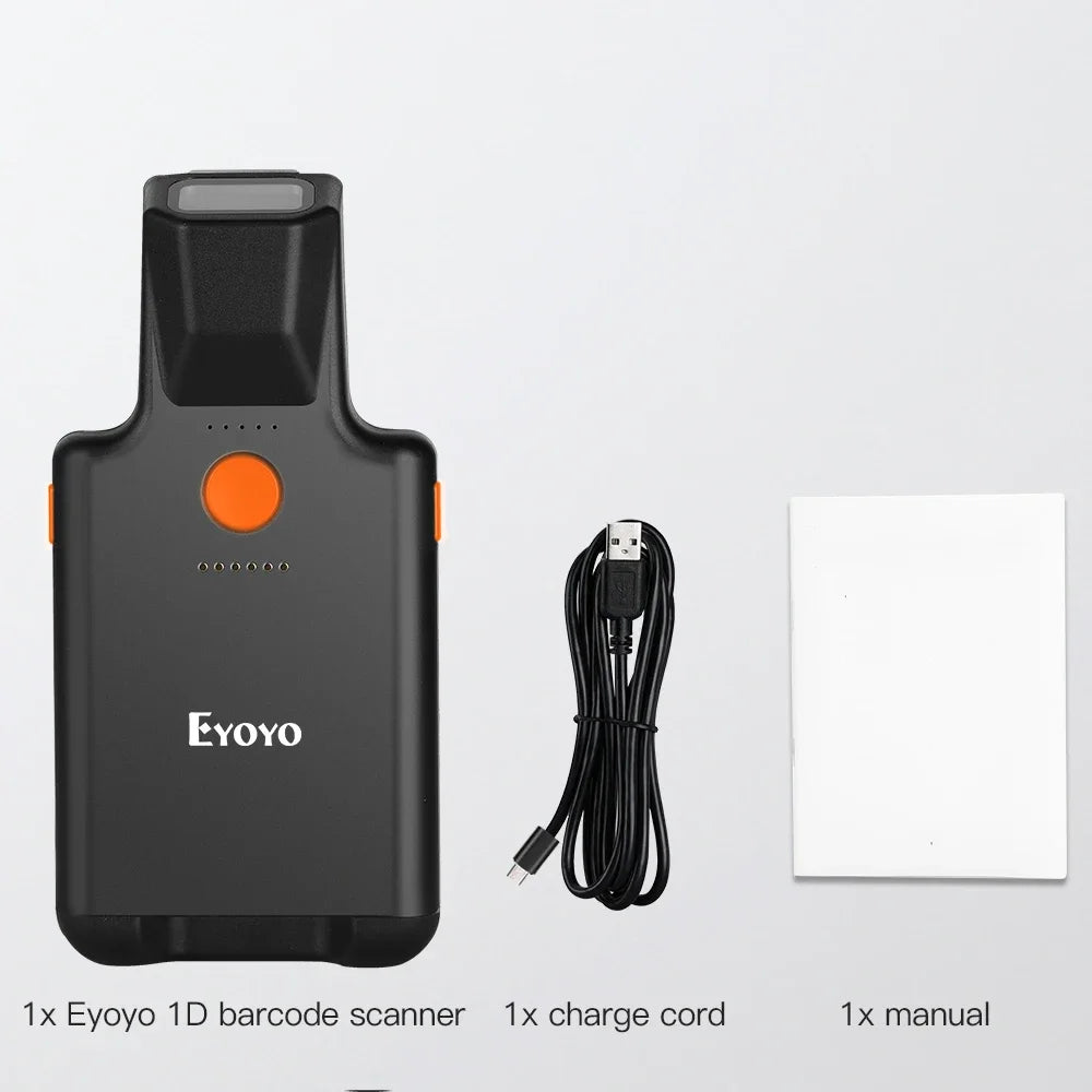 Tragbarer 1D Barcode Leser mit Rückenclip und Scan