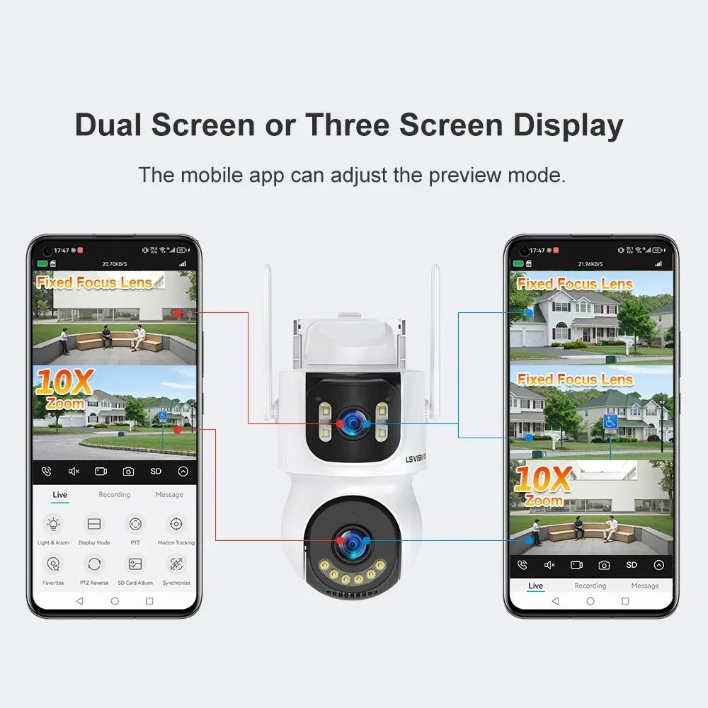 4K 4G WiFi Solarkamera mit 10X Zoom und Auto Tracking