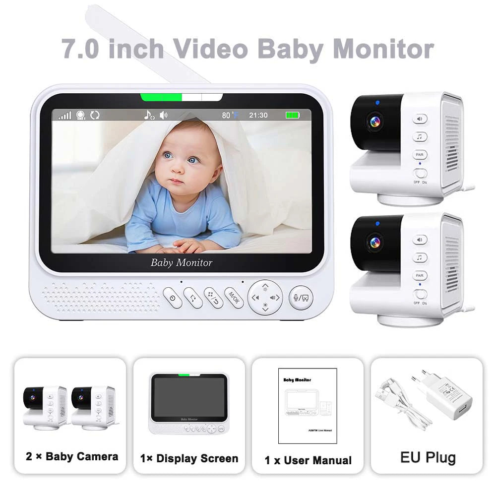 Video Babyphone 7" mit Kamera & Nachtsicht