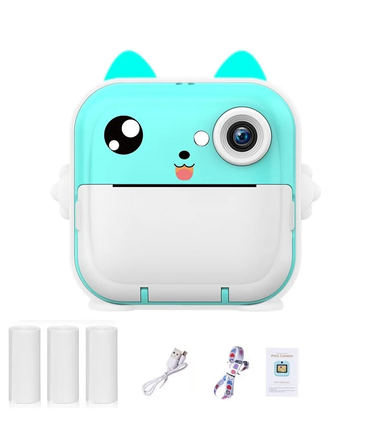 Kinder 1080P HD Digitalkamera Mini Thermodrucker