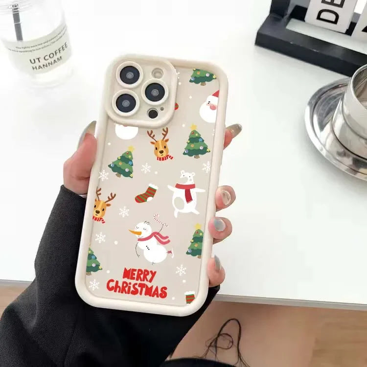 Reh Weihnachtsbaum Silikon Case für Samsung S25